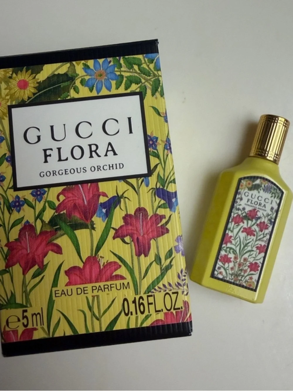 🆕🌸💐Gucci Flora Mini Gift Set — Pink, Yellow, Orange & Deep Magenta Bottles - Picture 4 of 5